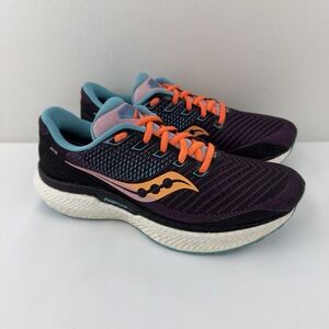 Saucony Triumph 20 Women's Size 8 Running‎ Shoes Purple Orange Teal